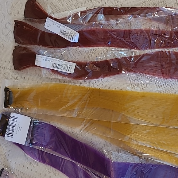 Colorful Hair Streamer Streak Clip In Extensions - Picture 5 of 6